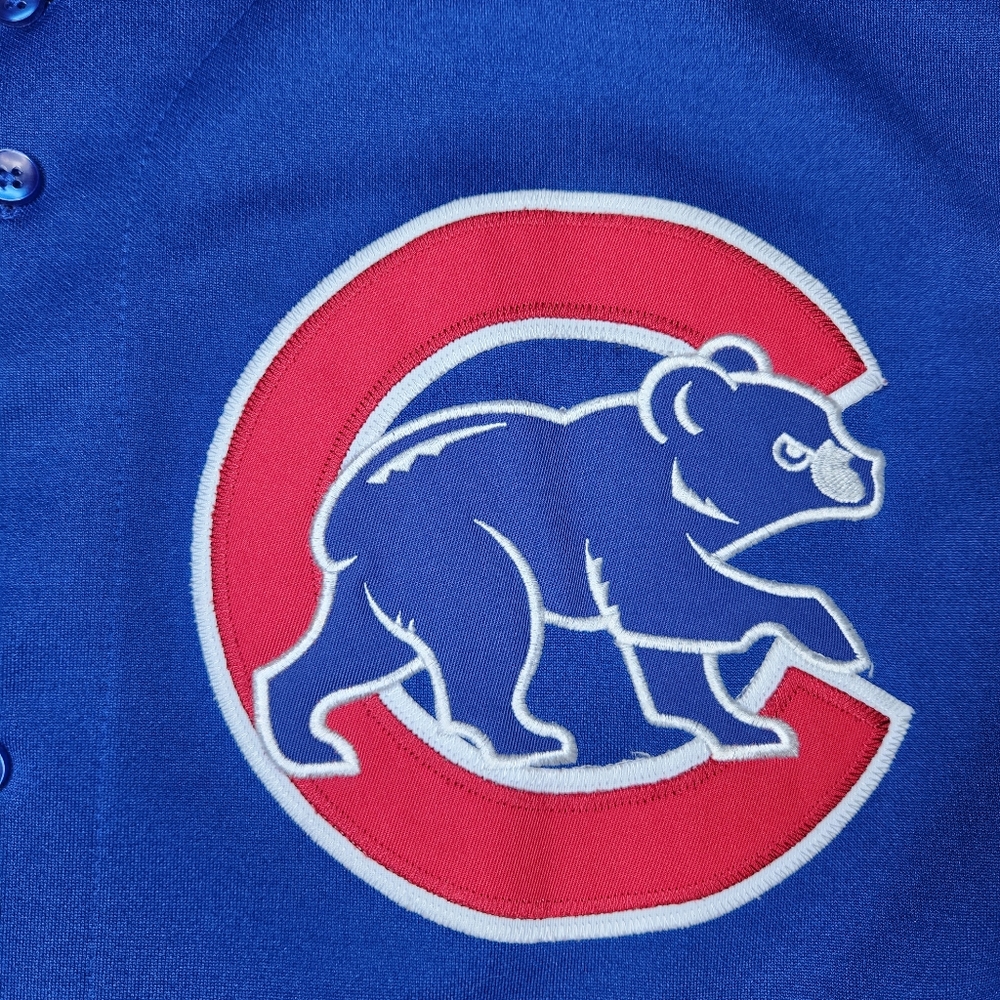 Vintage 90s Chicago Cubs Jersey  Russell Athletic Large Made in Korea Sporty - Picture 2 of 10